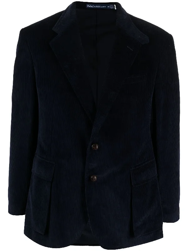 POLO Ralph Lauren - 9-Wale Corduroy Single-Breasted Blazer - Navy