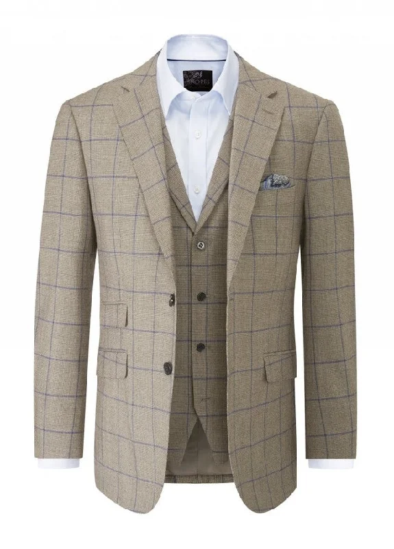 Skopes Bevington Check Sports Jacket Brown