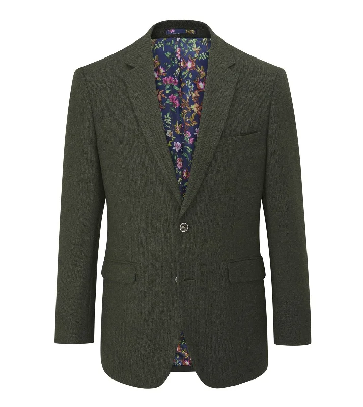 Skopes Jude Herringbone Olive Jacket Green