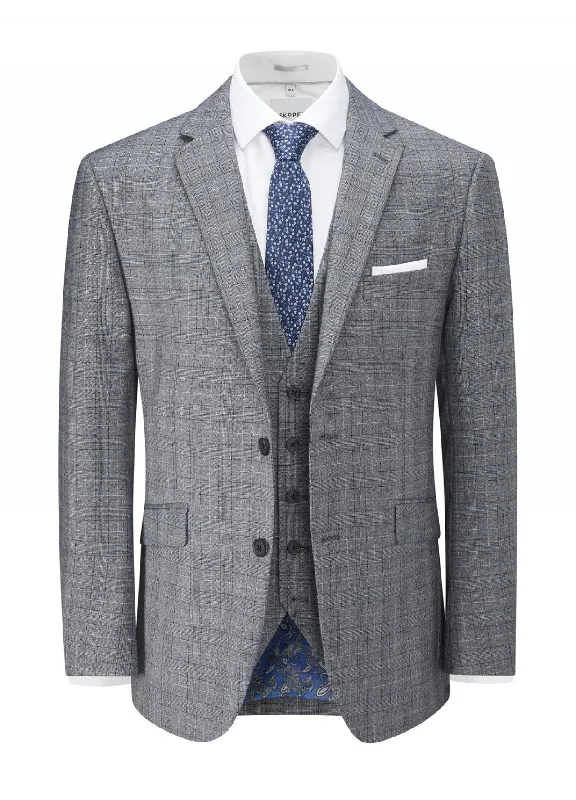 Skopes Kolding Grey Check Sports Jacket Grey