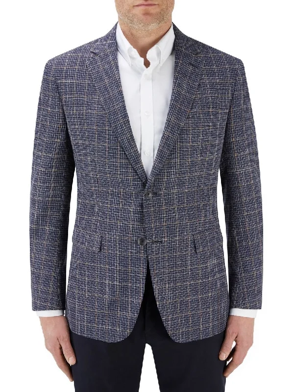 Skopes Mayfield Checked Sports Jacket Blue