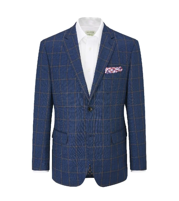 Skopes Mollina Navy Check Sports Jacket Navy