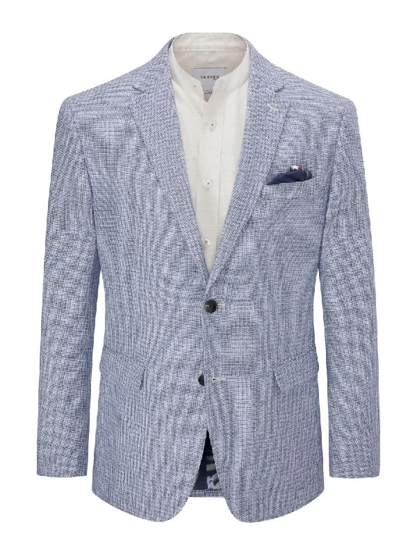 Skopes Portale Blue Basketweave Jacket Blue