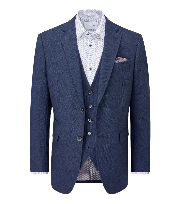 Skopes Ruthin Navy Tweed Sports Jacket Navy