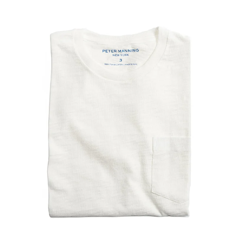 Slub Pocket T-Shirt - White