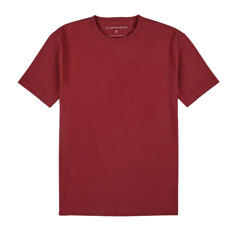 Vintage Crew T-Shirt - Burgundy