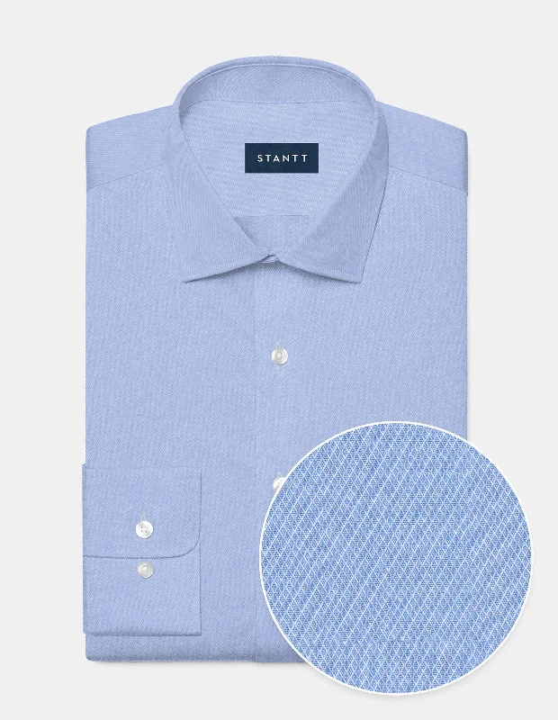 Wrinkle-Resistant Dobby - Blue