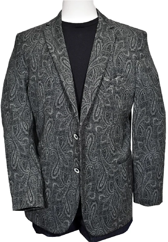 ZL215 Visconti Grey Paisley Traveler Coat