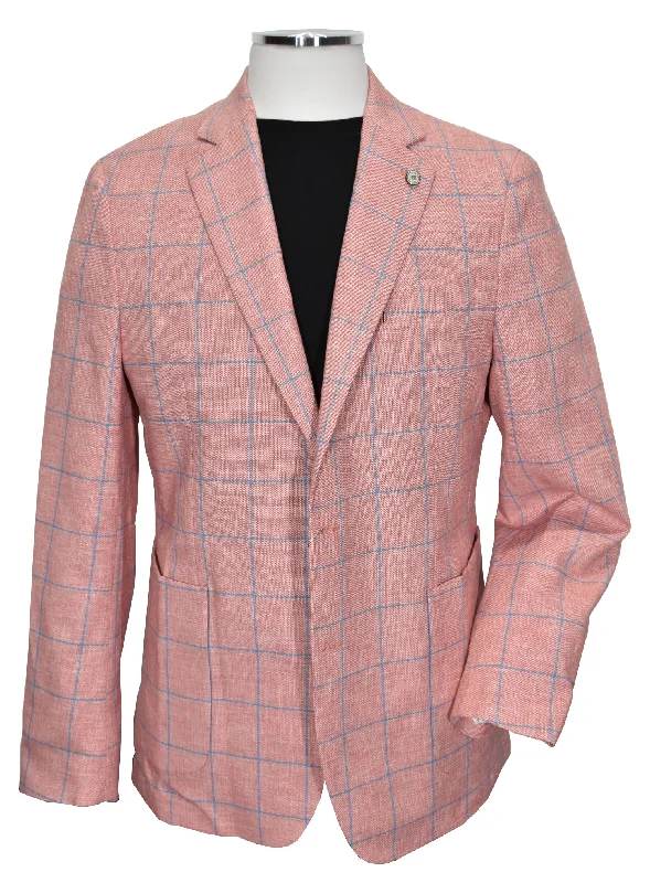 ZRP246 Red Window Pane Sport Coat