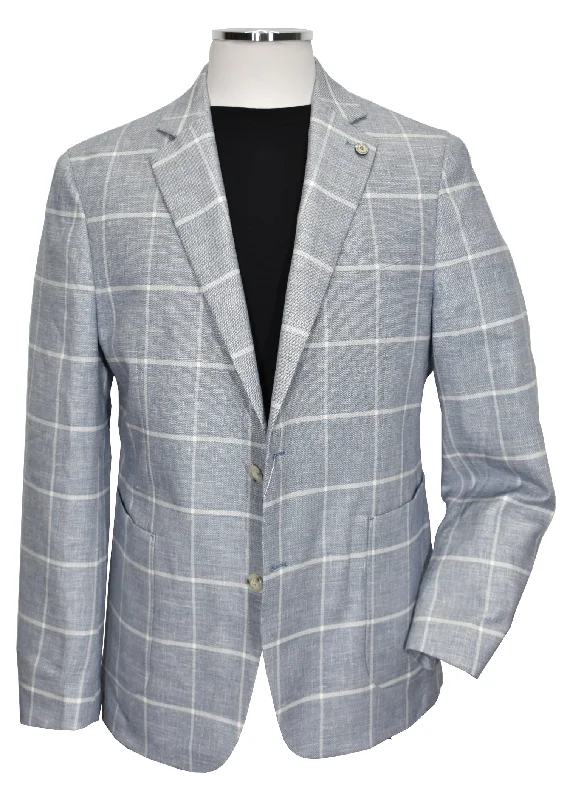 ZRP247 Indigo Window Pane Sport Coat