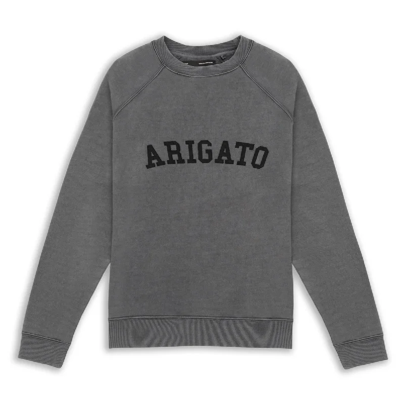 Axel Arigato - Ivy College Logo Sweatshirt in Faded Black