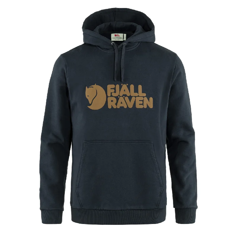 Fjallraven Logo Hoodie Dark Navy