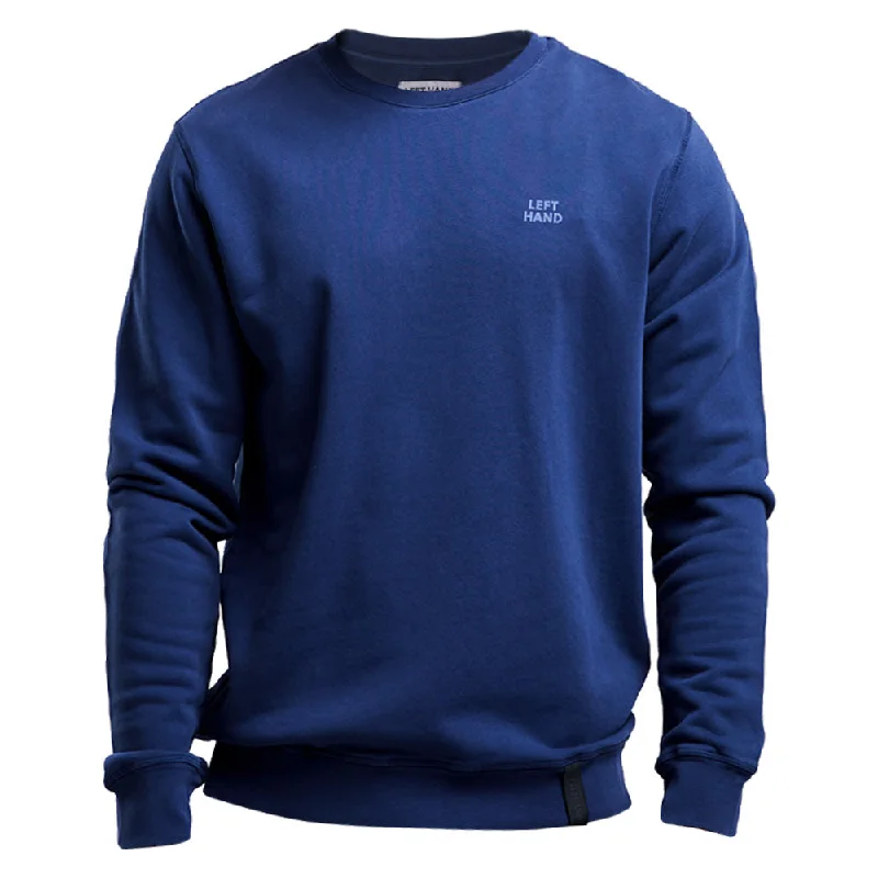 Left Hand Crew Sweatshirt Navy