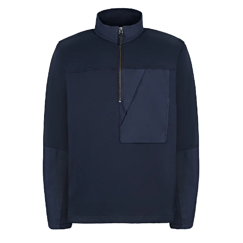 Left Hand Half Zip Sweat Navy