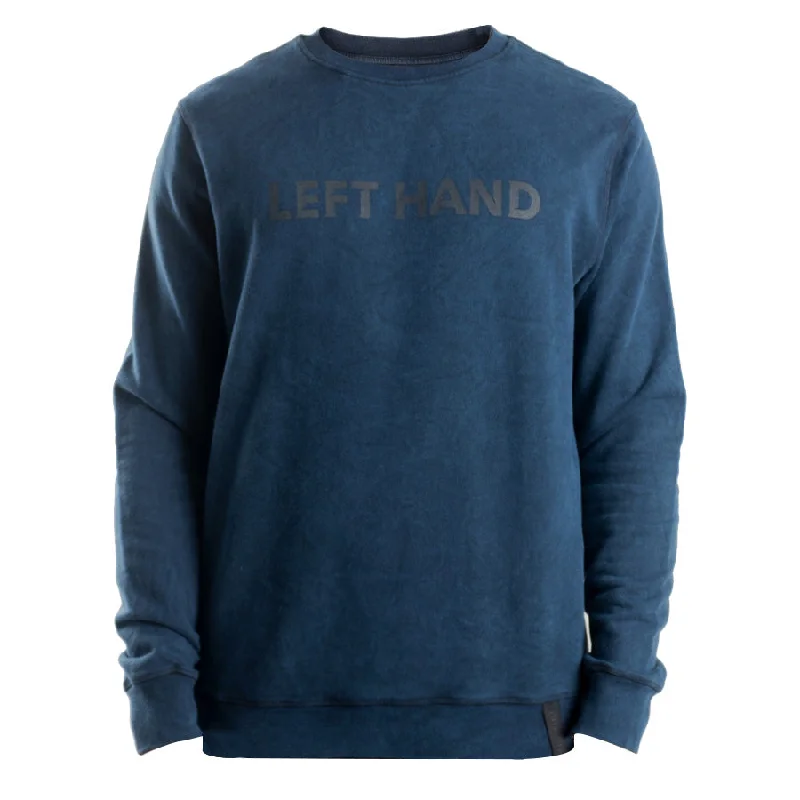 Left Hand Special Dye Crew Sweatshirt Navy