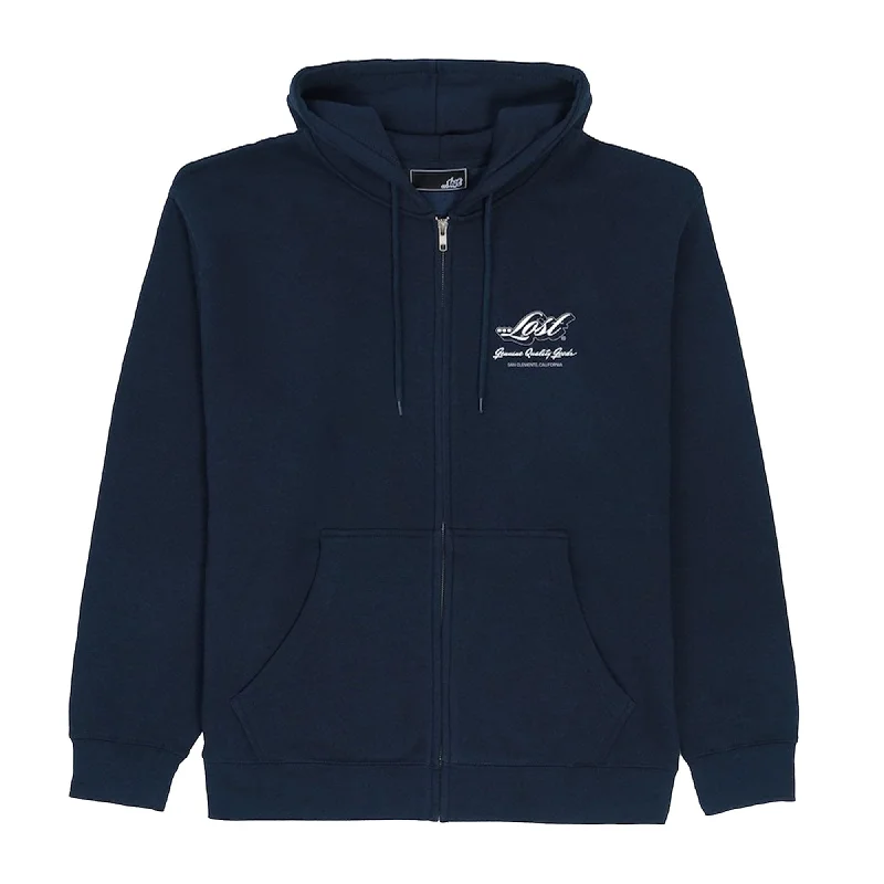 Lost Enduring Zip-Up Men's L/S Hoodie - Navy