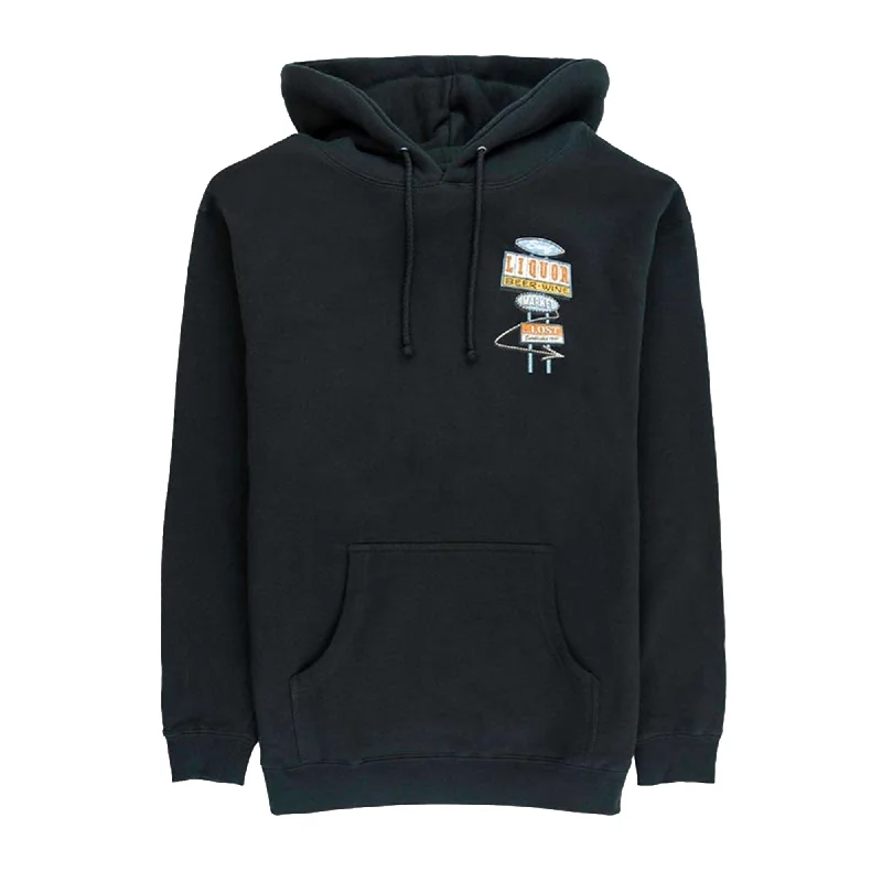 Lost Surf Liquor Heavy Men's Hoodie - Black