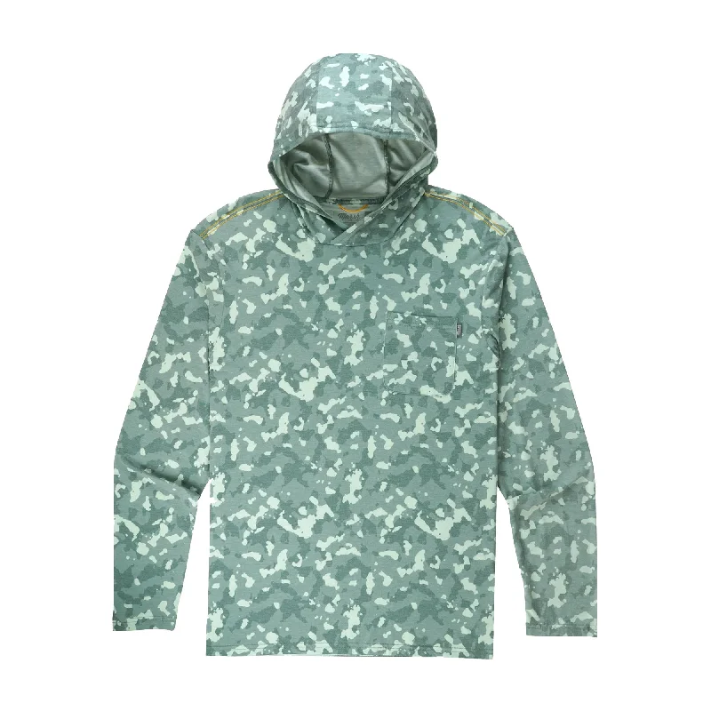 Marsh Wear Buxton Hagood Performance Men's L/S Hoodie - Green Camo