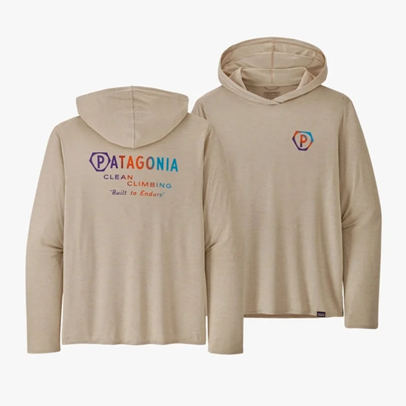 Patagonia Capilene Cool Daily Men's Graphic Hoodie - Tan