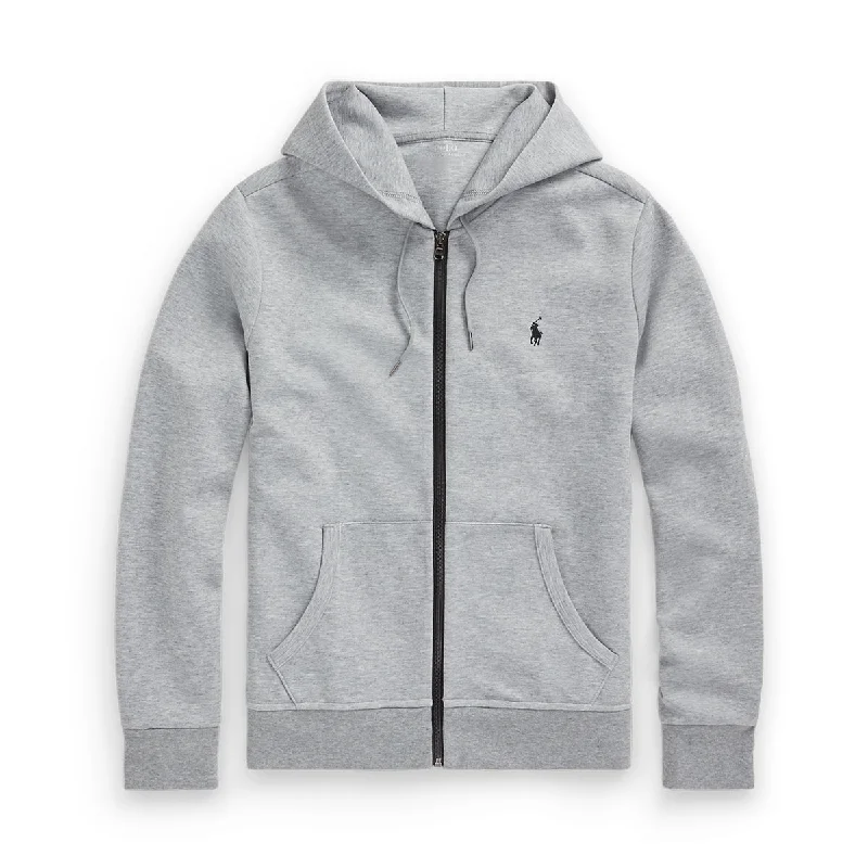 Polo Ralph Lauren - Double Knit Full Zip Hoodie in Grey