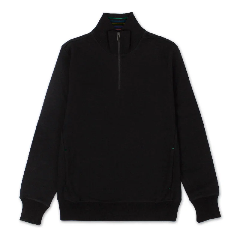 PS Paul Smith - Zip Neck Sweatshirt in Black