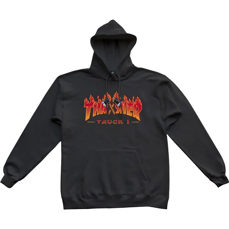 Thrasher Truck 1 Men's L/S Hoodie - Black