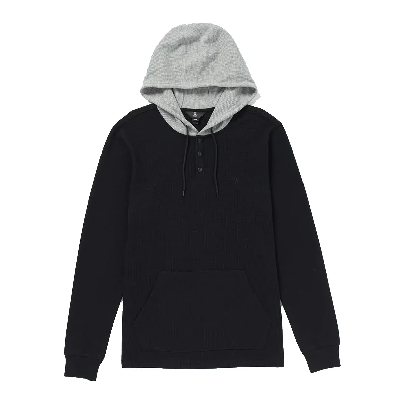 Volcom Murph Thermal Men's L/S Hoodie - Black